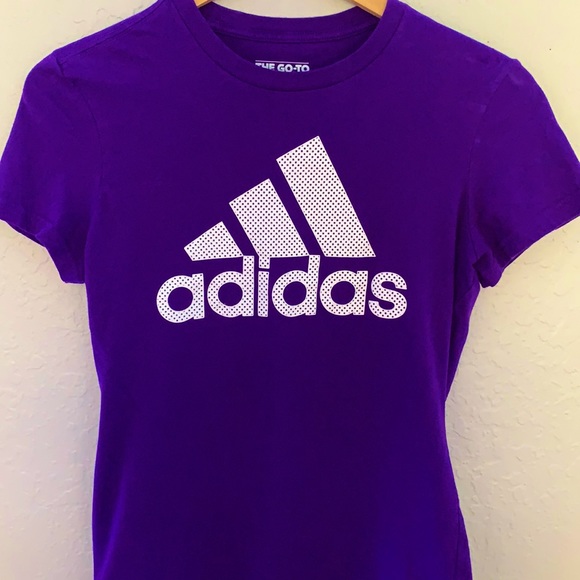 Purple Adidas Logo Shirt - Picture 1 of 1